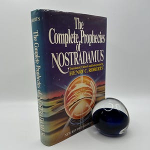 Nostradamus the Complete Prophecies 1980s Vintage Book Astrology Mysticism Prophecy Poetry Predictions French History 1500s Renaissance
