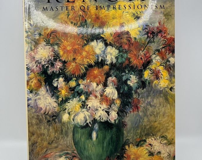 Renoir Art Book Color Plates Impressionism French Oil Painting Art History 1800s 1900s Belle Epoque Vintage 1990s Rare Gift Home Decor