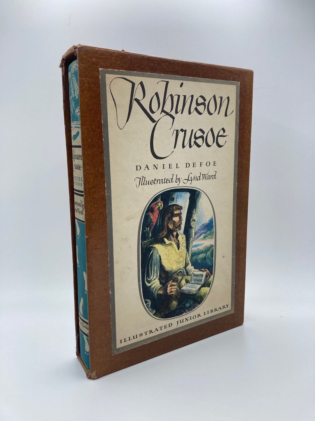 Robinson Crusoe by Daniel Defoe, Lynd Ward Illustrated Vintage 1940s ...