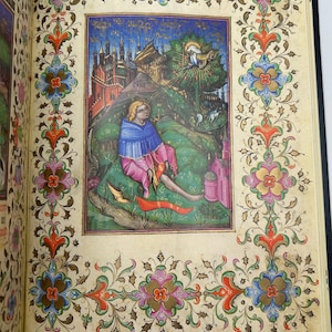 Illuminated Manuscript Book of Hours The Visconti Hours Catholic Christian Prayer Rare Gift Gothic Early Renaissance Medieval Milan Italy