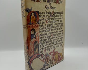 Geoffrey Chaucer Biografie Engelse literatuur poëzie geschiedenis jaren 1980 vintage boek door John Gardner Canterbury Tales middeleeuws Europa zeldzaam cadeau