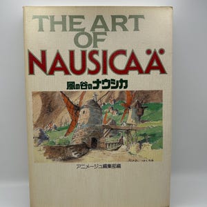 Nausicaa of the Valley of the Wind Anime Art Book Hayao Miyazaki Studio Ghibli Film Rare Vintage 1980s Science Fiction Illustration Gift