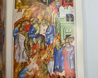 Libro de arte de manuscritos góticos iluminados: Oración cristiana medieval - 1970 Hamlyn Publishing
