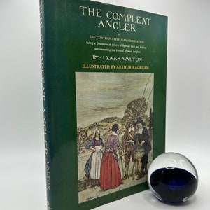 Vintage Angelbuch The Compleat Angler von Izaak Walton Illustriert von Arthur Rackham 1970er Jahre Rare Classic English 1600s Buch Hardcover