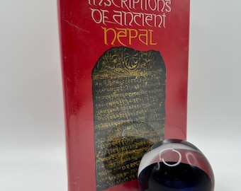 Inscripties van het oude Nepal Boeddhistische geschriften Klassiek zeldzaam boek Hardcover Himalaya Verkenning Verre Oosten Geschiedenis Literatuur Geografie