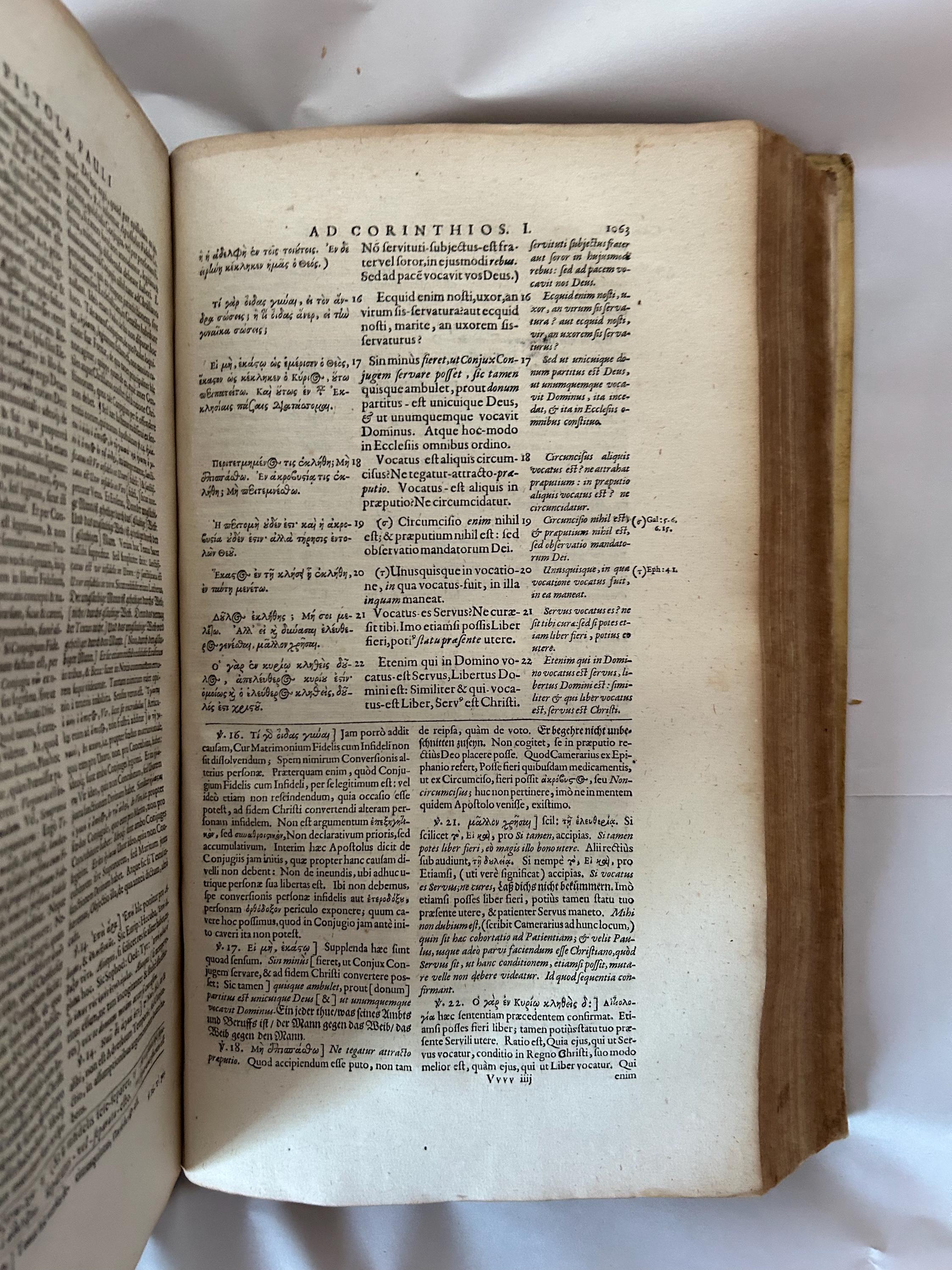 1658 Greek Bible Rare Antiquarian Book New Testament Nuremberg Germany ...