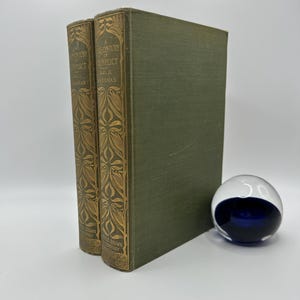 Antike französische und englische Geschichte in Amerika von Francis Parkman American Boston Green Decor Bücher mit Goldvergoldung Dekoration Seltenes Geschenk