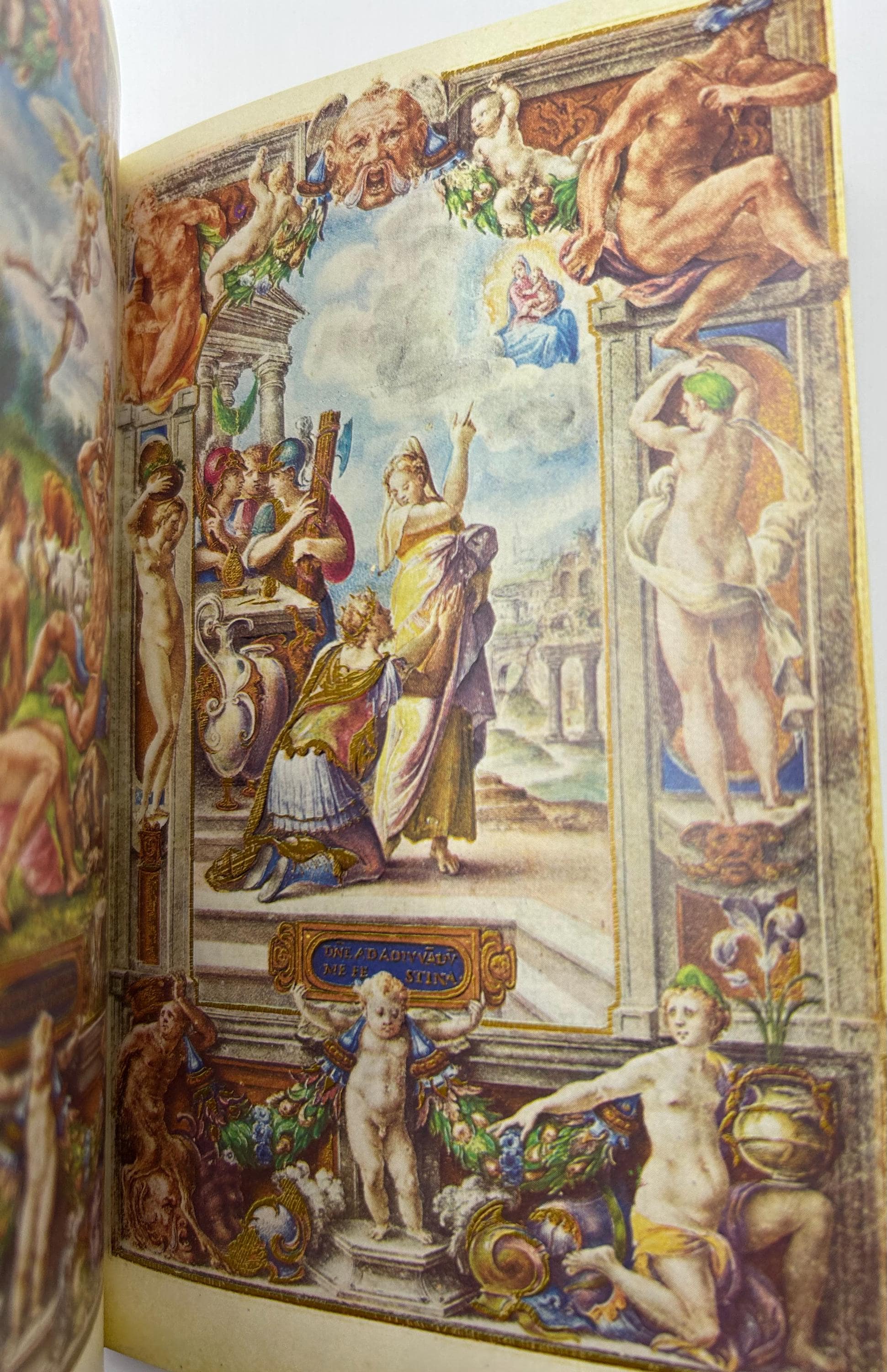 The Farnese Hours Illuminated Manuscript Art Book of Hours Catholic Renaissance Medieval 1500s Bible Christianity King David Tower of Babel