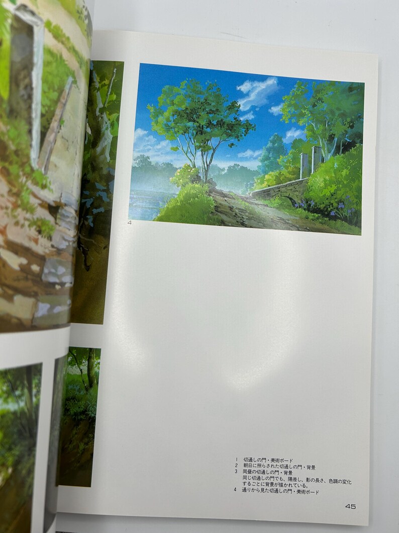 Puede incluir: Una vibrante ilustraci&oacute;n de un paisaje con un camino, &aacute;rboles y un cielo azul. La obra de arte presenta una representaci&oacute;n detallada de una escena natural, con exuberante vegetaci&oacute;n y sensaci&oacute;n de profundidad.