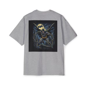 Batman Graphic Tee | Superhero Night Gotham City Print image 7