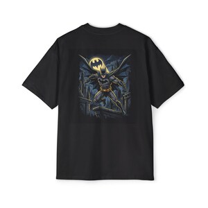 Batman Graphic Tee | Superhero Night Gotham City Print image 11