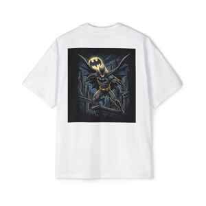 Batman Graphic Tee | Superhero Night Gotham City Print image 3