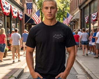 Batman Graphic Tee | Superhero Night Gotham City Print