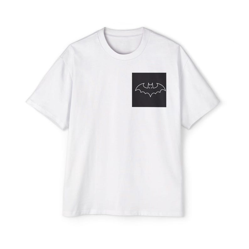 Batman Graphic Tee | Superhero Night Gotham City Print image 2