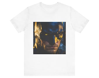Dark Masked Hero portrait T-Shirt | Noir Vigilante tee