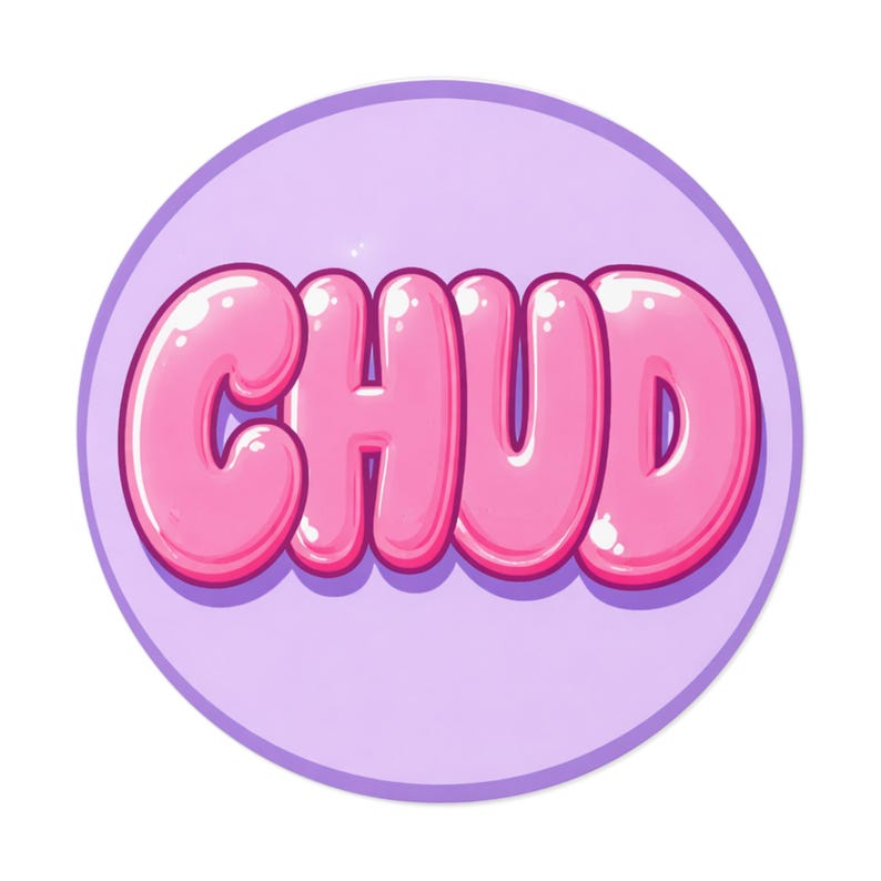Chud Rage Sticker CHUD Sticker | Funny Meme Sticker | Round Vinyl Sticker | Meme Decal ...