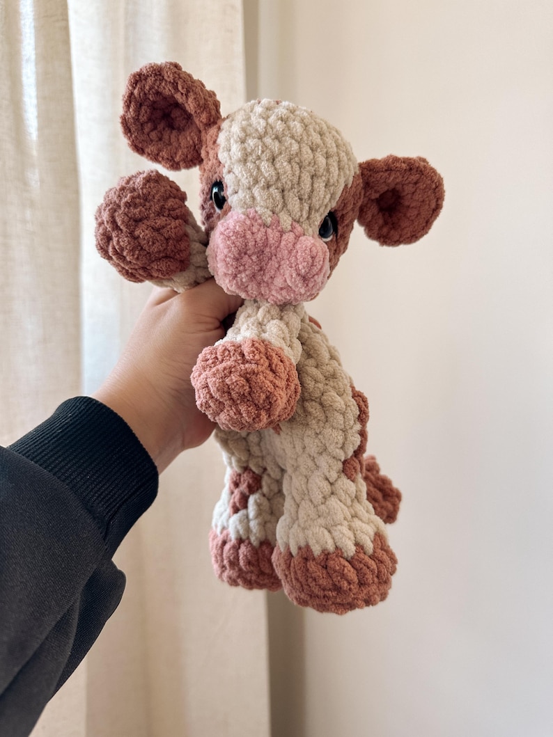 Charlie the Calf Crochet Pattern | No Sew Low Sew Crochet Amigurumi Pattern | Baby Cow Calf Highland Crochet Pattern | Cute Crochet Pattern image 8