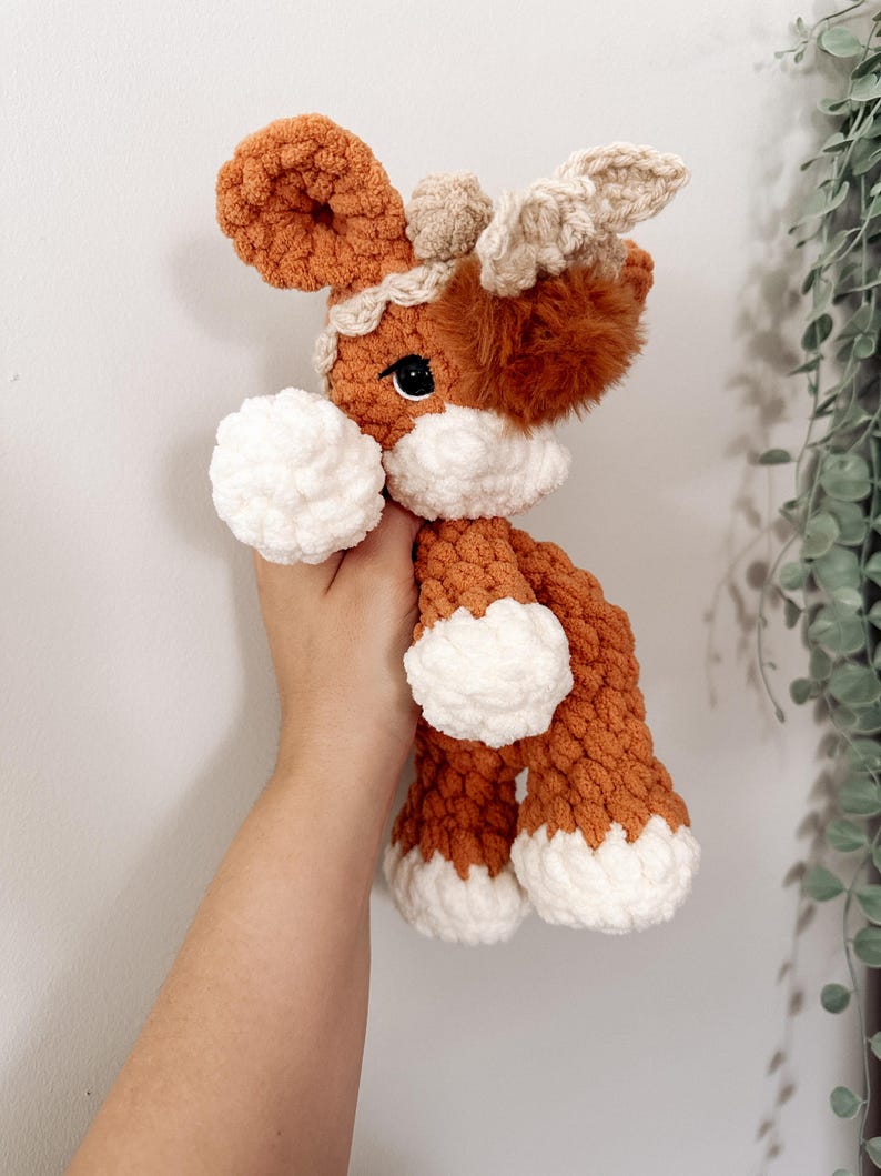 Charlie the Calf Crochet Pattern | No Sew Low Sew Crochet Amigurumi Pattern | Baby Cow Calf Highland Crochet Pattern | Cute Crochet Pattern image 2