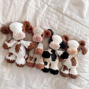 Charlie the Calf Crochet Pattern | No Sew Low Sew Crochet Amigurumi Pattern | Baby Cow Calf Highland Crochet Pattern | Cute Crochet Pattern image 3