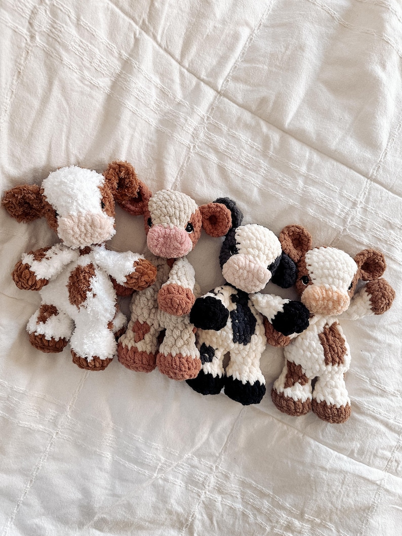 Charlie the Calf Crochet Pattern | No Sew Low Sew Crochet Amigurumi Pattern | Baby Cow Calf Highland Crochet Pattern | Cute Crochet Pattern image 3