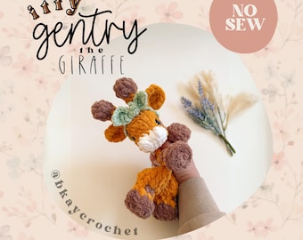 ITTY Gentry キリンのかぎ針編みパターン | 縫わないかぎ針編みの編みぐるみパターン | ベビーキリンのかぎ針編みパターン | かわいいかぎ針編みパターン