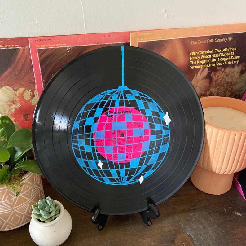Mirrorball by Taylor Swift Handpainted Vinyl Record Wall Etsy