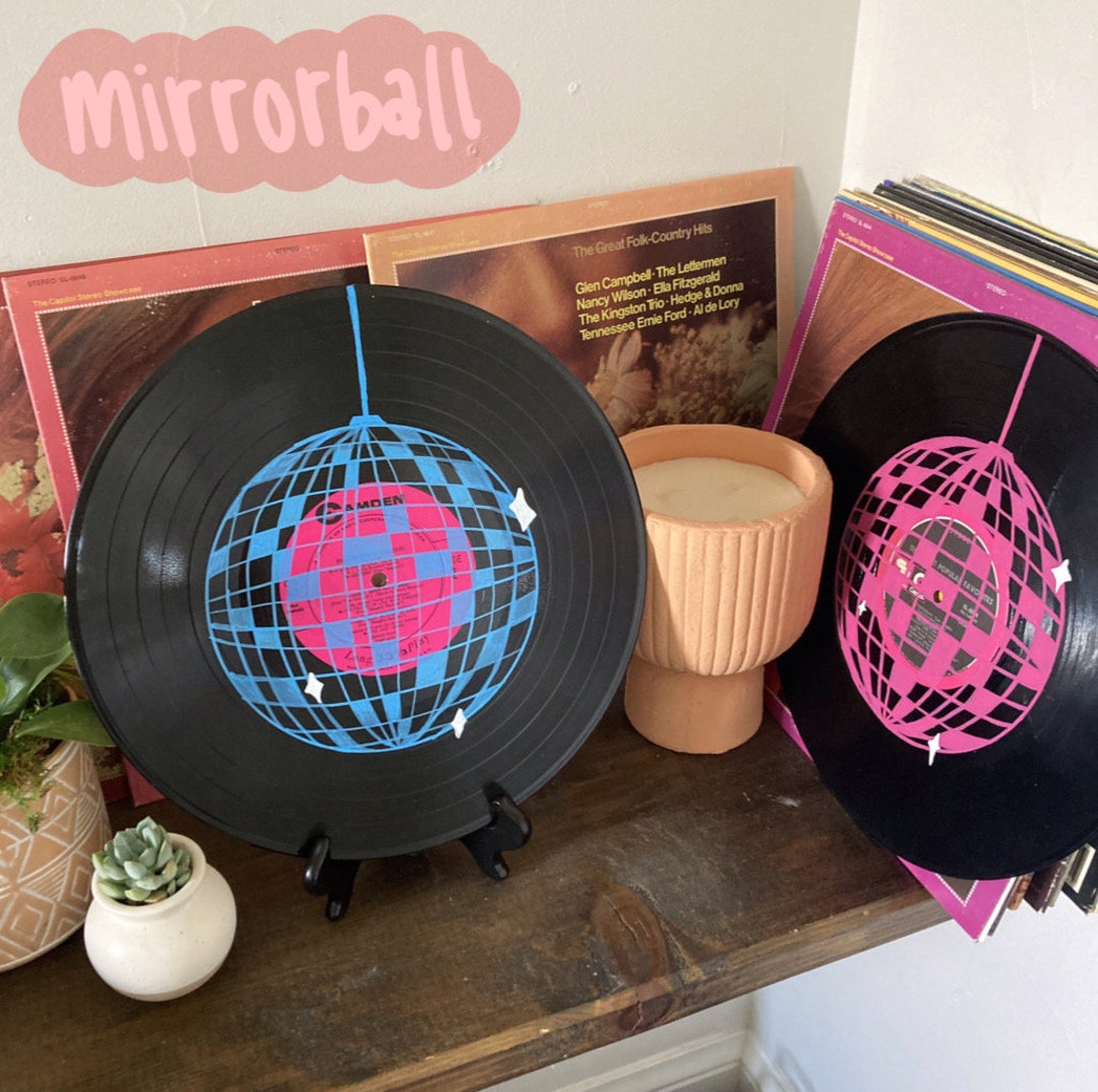 Mirrorball by Taylor Swift Handpainted Vinyl Record Wall Etsy