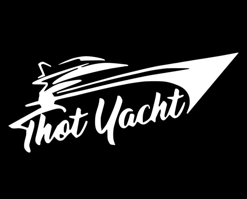 Thot Yacht Decal Sticker Etsy