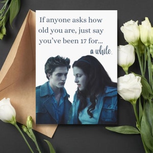 Twilight Birthday Card, Twilight Gift, Twilight Merch, Edward Bella Birthday Card, The Cullens Birthday Card, Birthday Gift For Twilight Fan
