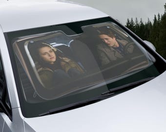 Twilight Car Sun Shade, Twilight Car Decor, Twilight Car Merch, Cute Car Sunshade, Twilight Merch, Twilight Gift, Edward Cullen, Bella Swan