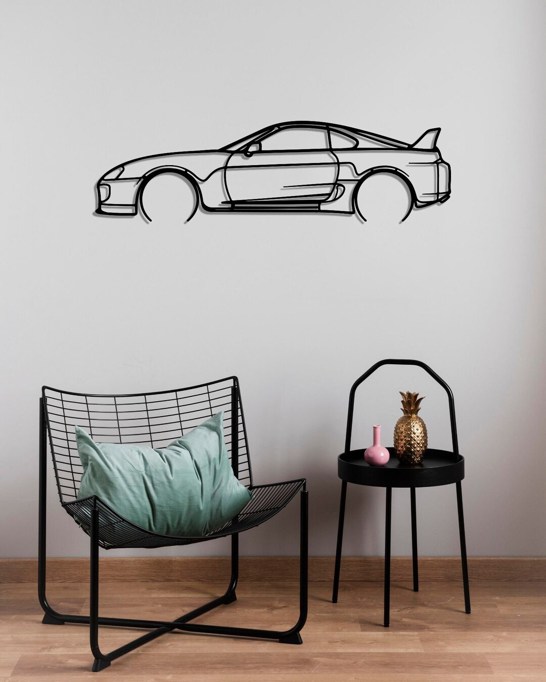 Supra MK4 Metal Wall Art, Unique Carthemed Home Decor, Perfect Gift