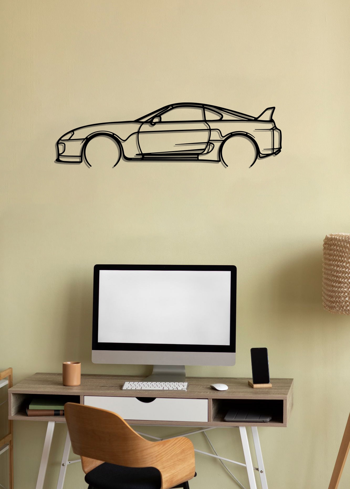 Supra MK4 Metal Wall Art, Unique Carthemed Home Decor, Perfect Gift