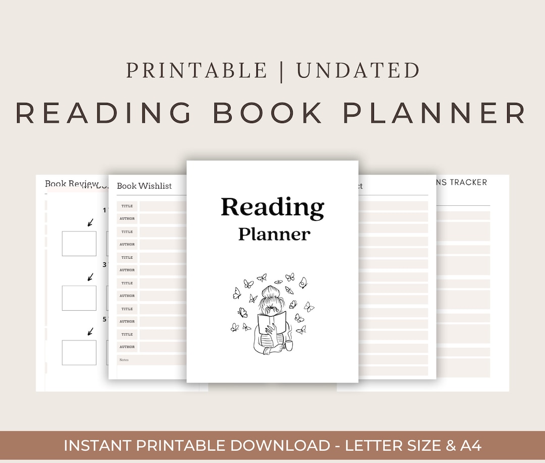 Reading Book Planner Bundle Printable,reading Planner 2023,printable ...