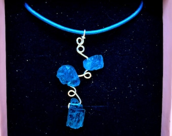 Creation" | Blue topaz necklace | clarity, balance, strength, creativity