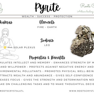 Wealth" | Pyrite necklace | wealth, success, will power