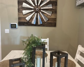 Rustic Windmill Decor
