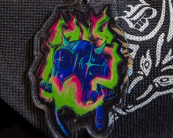 Smoky Nameless Ghoul Charm Keychain