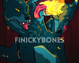 Cerberus Doggie Breath 8" x 10" Matte Print