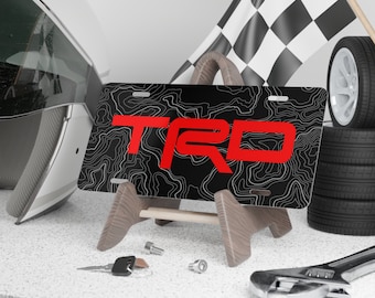 Targa personalizzata TRD rossa