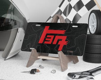 Red TEQ Vanity Plate