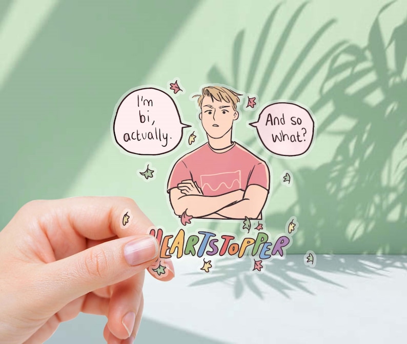 I'm Bi Actually Heartstopper Sticker Heartstopper Season Etsy