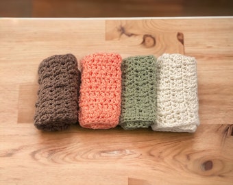 Reusable Waffle Wash Cloths- Hand Made- 8 inches x 8 inches