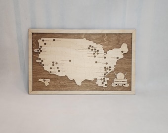 50 Must-Play Golf Courses Tracker Map