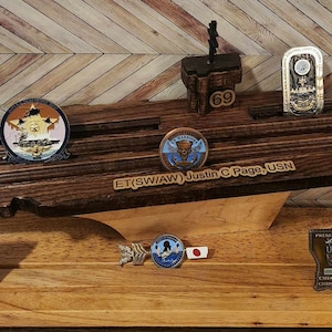 Challenge coin display holder