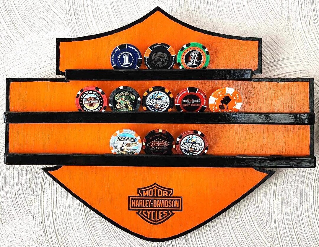 Harley Davidson Poker Chip Holder new Colors Available Etsy