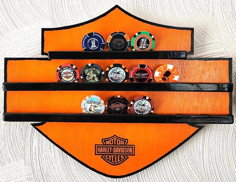 Harley Davidson Poker Chip Holder new Colors Available Etsy UK