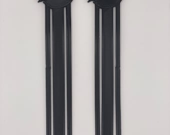 2 Black Swan Bookmark, Plastic, Set of 2.