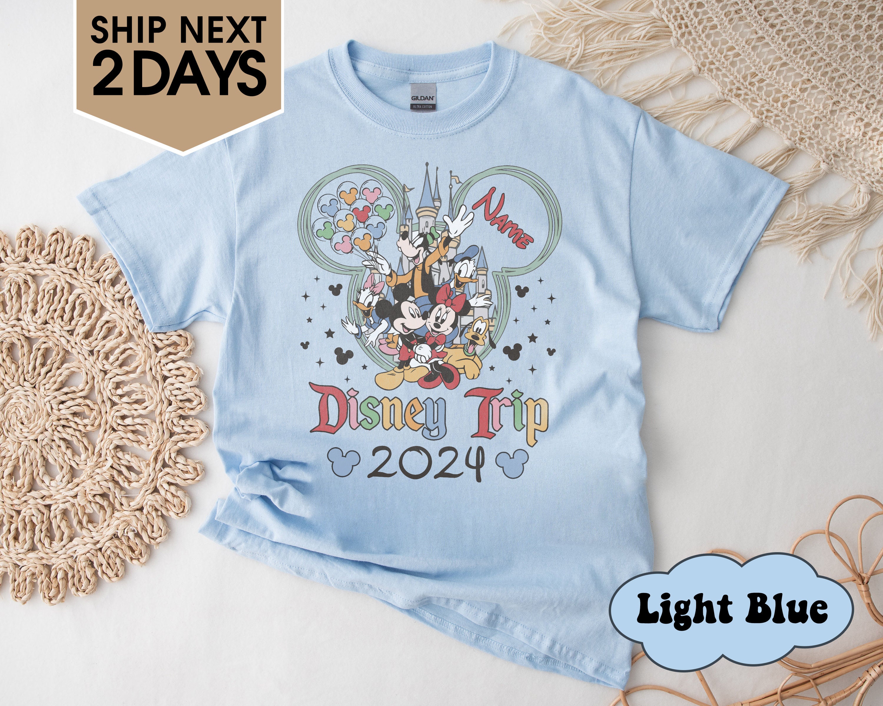 Disney Trip 2024 Shirt, Mickey And Friends Disneyland Trip 2024 Shirt