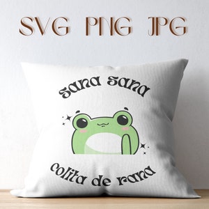 Sana sana colita de rana, dictons espagnols drôles, grenouille mignonne png, sana sana camisa