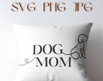 Paquete SVG "Mamá Perruna": Regalo para amantes de los perros (Descarga digital)